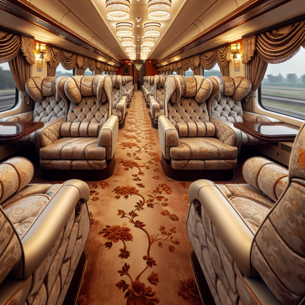 tappezzeria interni treno