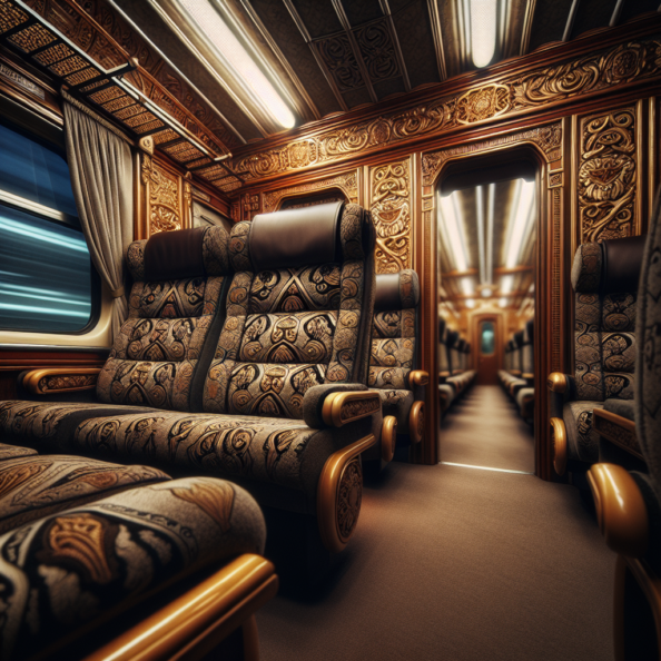 tappezzeria interni treno