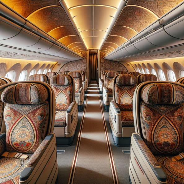 tappezzeria interni aereo