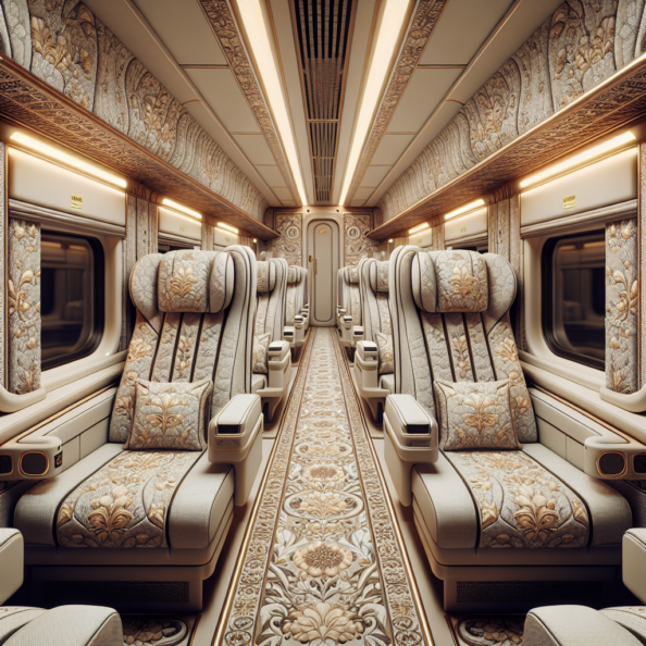 tappezzeria interni treno