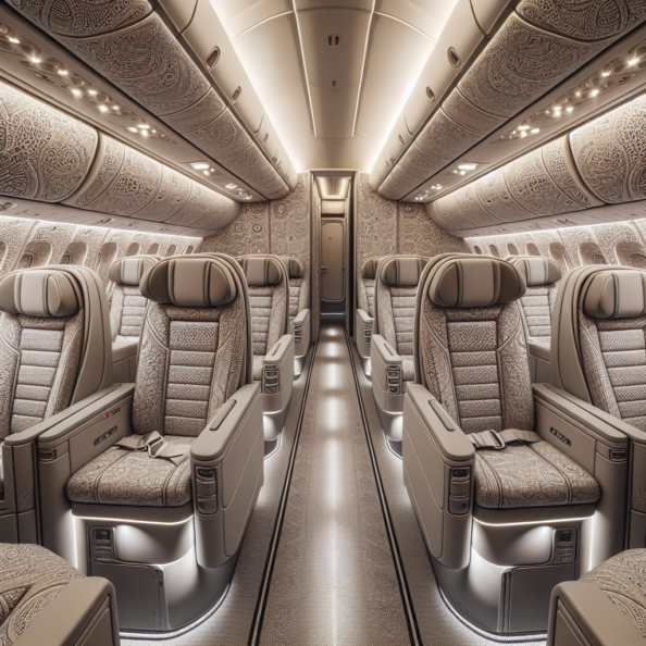 tappezzeria interni aereo